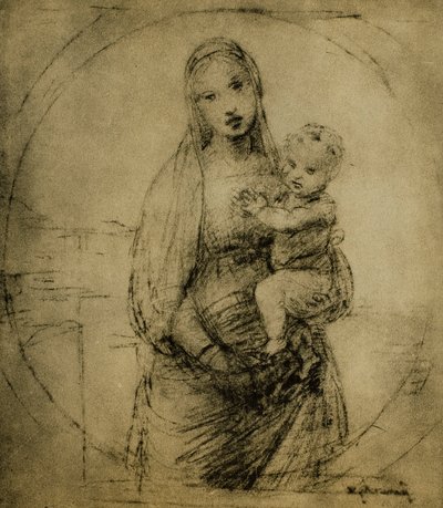 Study for the Madonna of the Grand Duke by Raffaello Sanzio Raphael